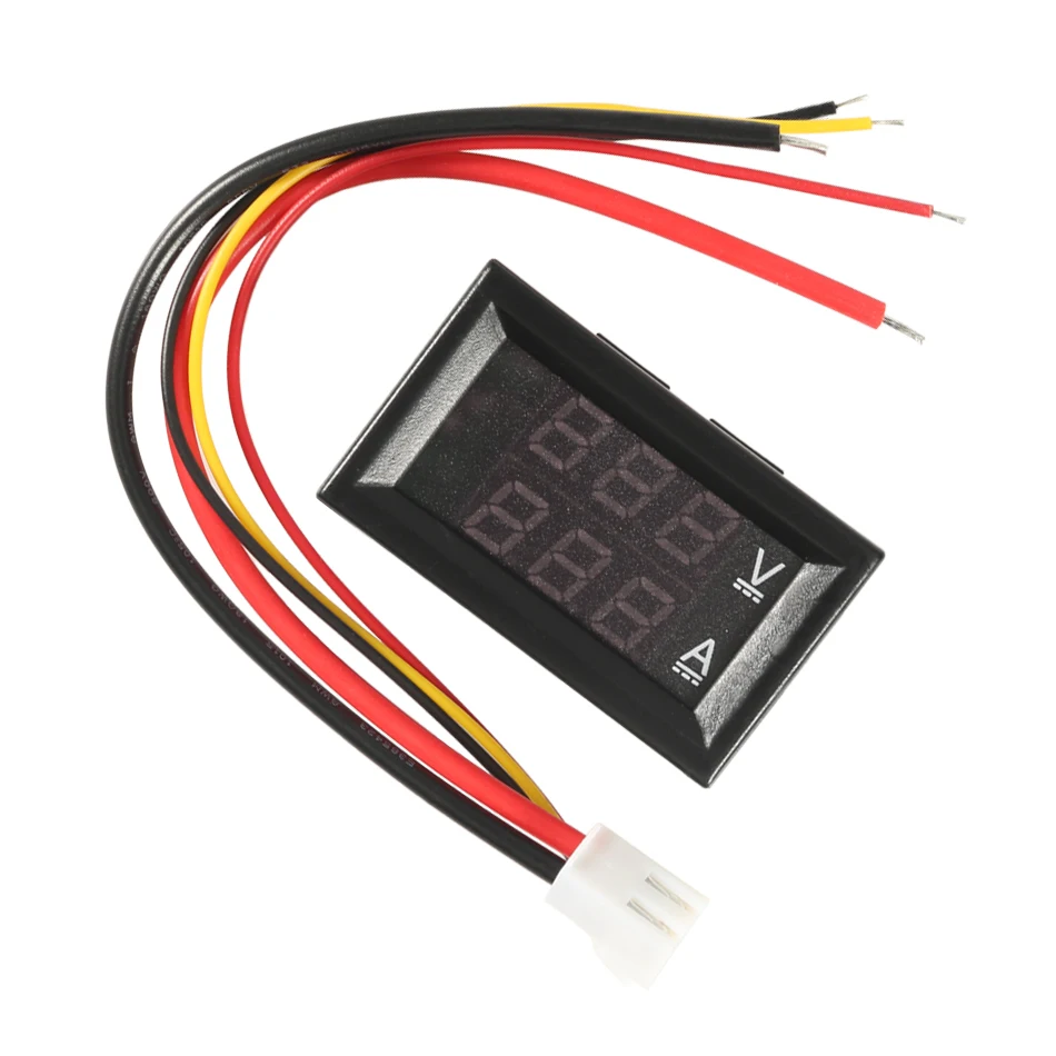 Цифровой вольтметр 0 28 &quotLED DC0 100V 10A Амперметр 2 в 1 мультиметр 12 В/24 В Вольтметр