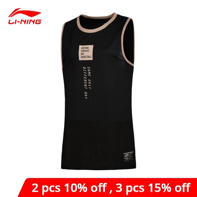 Женская баскетбольная майка Li Ning свободная дышащая Спортивная из 100% полиэстера с