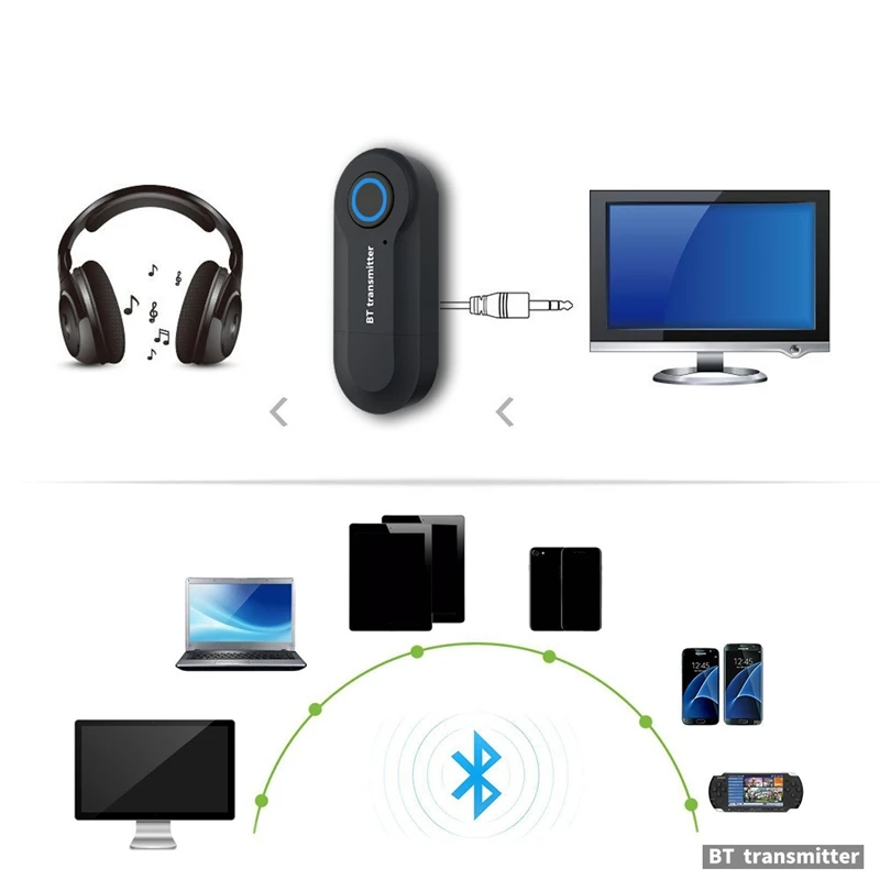 Bluetooth 5 0 адаптер беспроводной аудио передатчик приемник для ПК/ТВ/автомобиля 3 мм