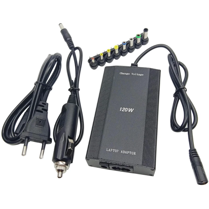 

EU Plug 120W AC to DC 12V 15V 16V 18V 19V 20V 22V 24V Car Charger Universal AC Adapter Power Supply For Laptop Notebook