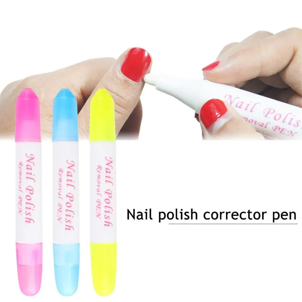 

Dropshipping 6g Nail Erase Pen Removable Head Nail Polish Cleaning Plastic Manicure Corrector Pen for Salon