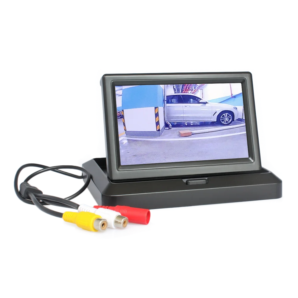 DIYKIT 5 дюймов складной TFT ЖК монитор задний вид автомобиля автомобильный для