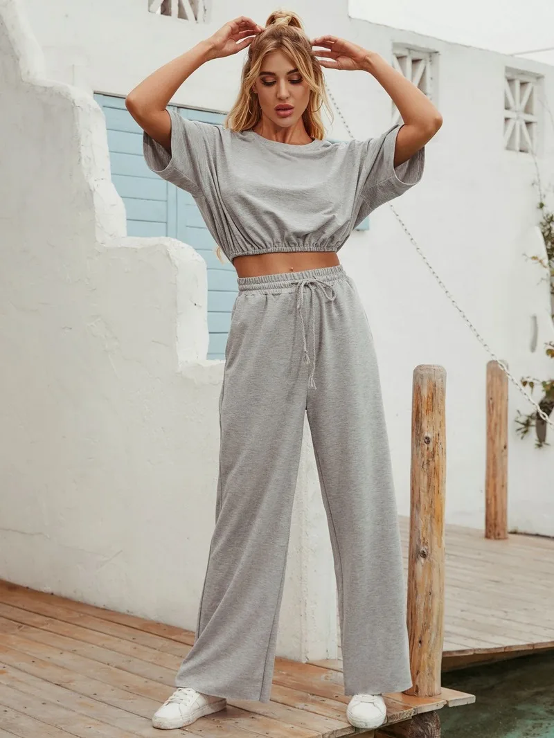 

Fashion Loose Summer Woman Tshirts Causal Solid Short Sleeve Streetwear Women Sexy Tops