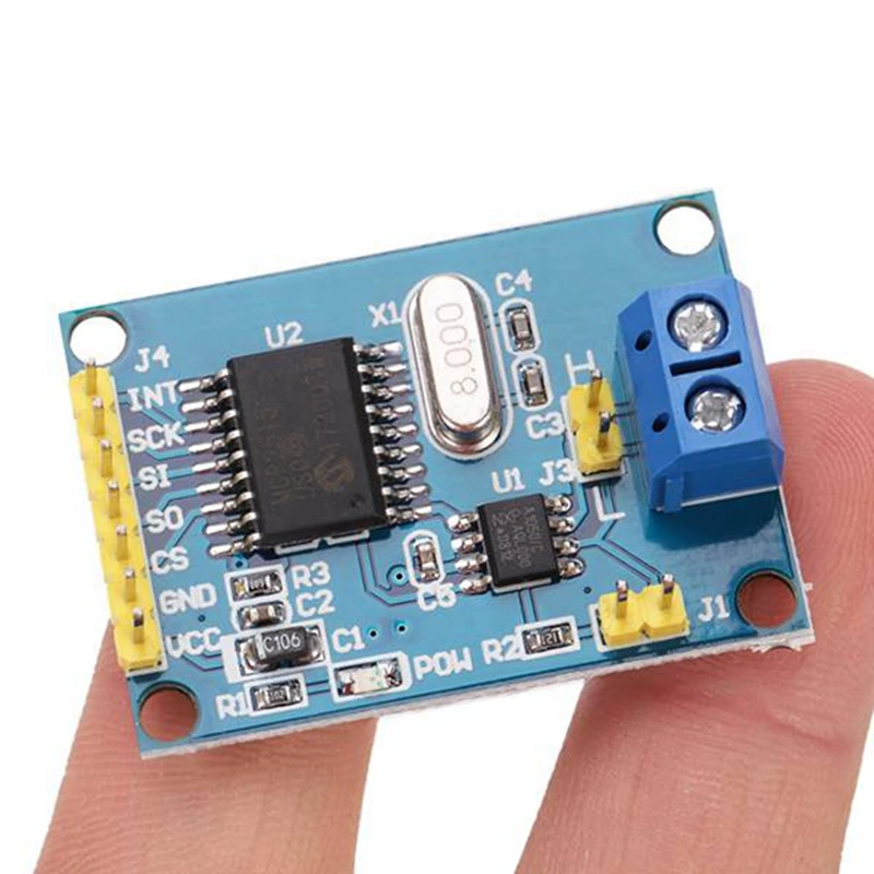 

3Pcs MCP2515 CAN Bus Module TJA1050 Receiver SPI Module for Arduino 51 MCU ARM Controller Development Board
