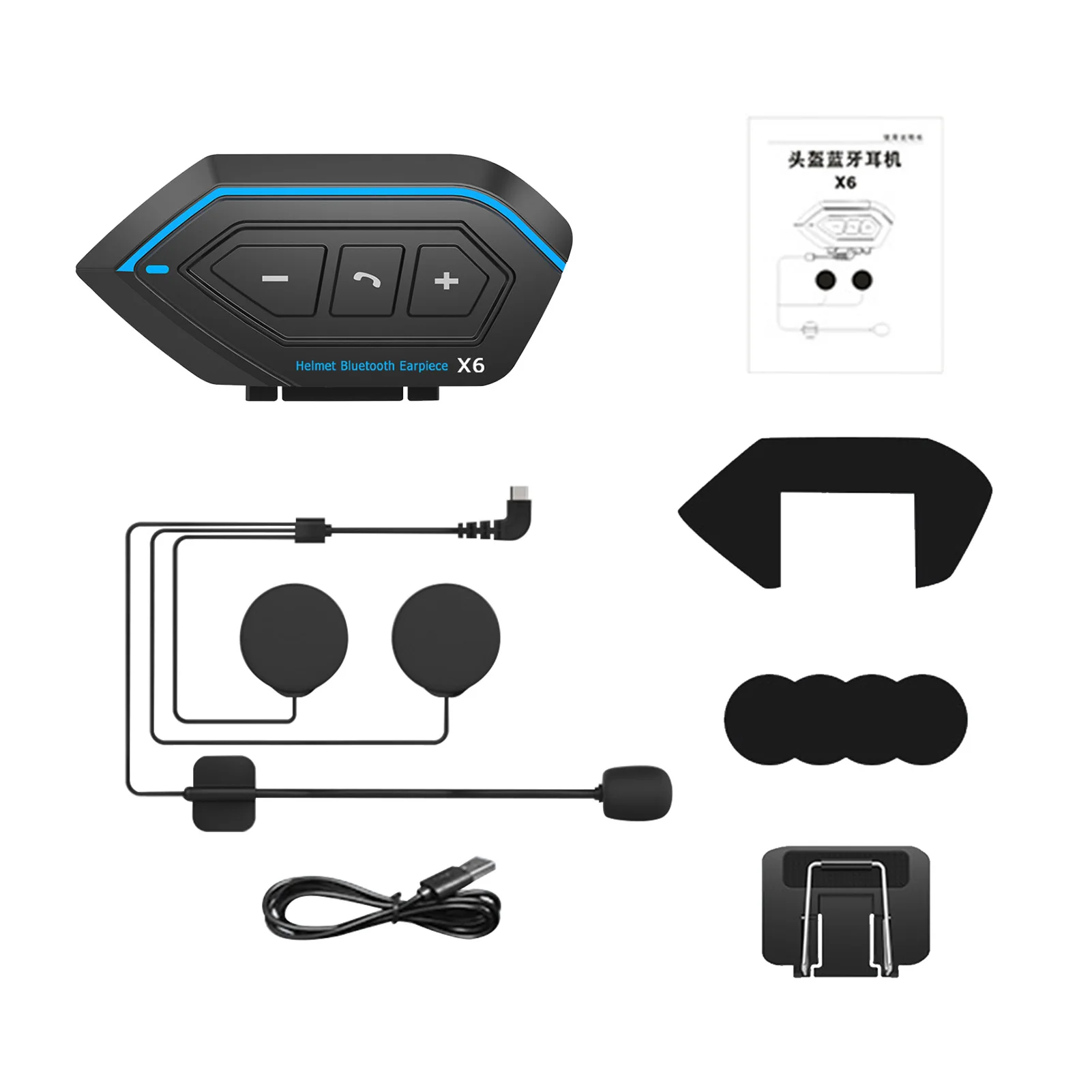 

Wireless Accessories Outdoor Noise Reduction Motorbike Handsfree Driving Motorcycle Helmet Headphone Stereo Riding Bluetooth 5.0