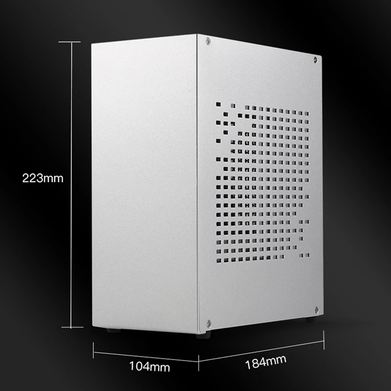 

Mini ITX Computer Case Chassis HTPC Host Case USB3.0 ITX Enclosure with 400W Small 1U Power and Extension Cable