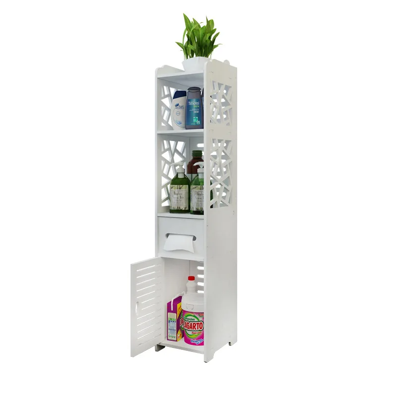 

1 Pcs 22x26x30cm Bathroom Storage Cabinet Toiletries 3 Layers White Pvc Material With Cabinet Storage Toilet Special Cabinet