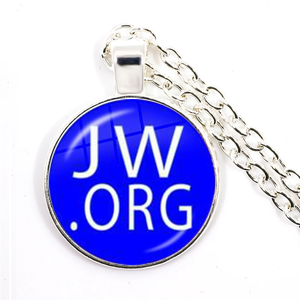 Ожерелье с подвеской jeva Is My приют JW.ORG 25 мм стеклянный кабошон ожерелье серебряным