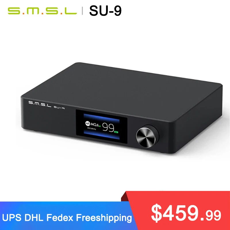 SMSL SU 9 MQA Audio DAC ES9038Pro 2nd Gen XMOS DSD512 PCM768kHz32Bit Bluetooth 5 0 UAT LDAC USB сбалансированный выходной