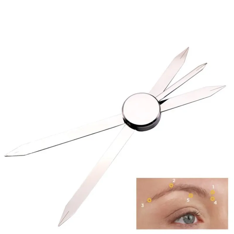 Татуаж бровей инструменты для рисования с компасом руководство шаблоны макияжа