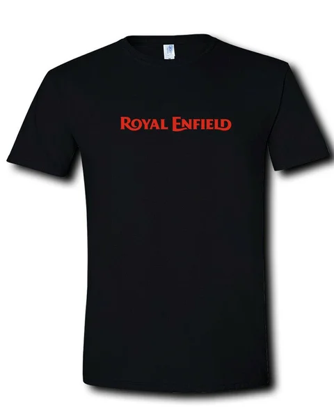 

Мотоциклетная черная футболка с логотипом Royal Enfield