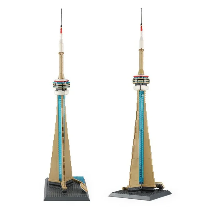 Архитектурный городской набор Канада архитектура Торонто ТВ башня модель блоки