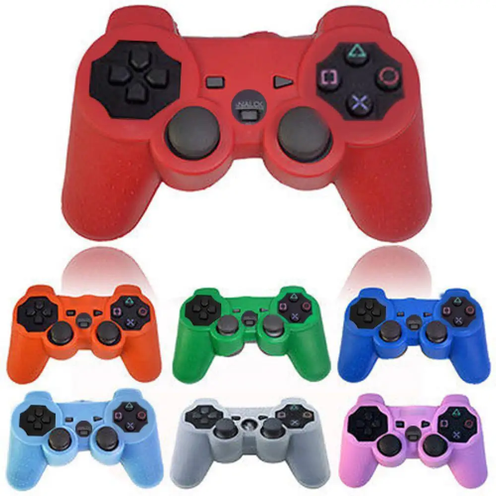 Silicone Protective Skin Cover Case for Playstation 3 PS3 Controller Gamepad