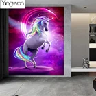 Алмазная 5D живопись сделай сам, полноразмерная вышивка с единорогом, мозаика для взрослых, ручная работа, украшение для дома, подарок