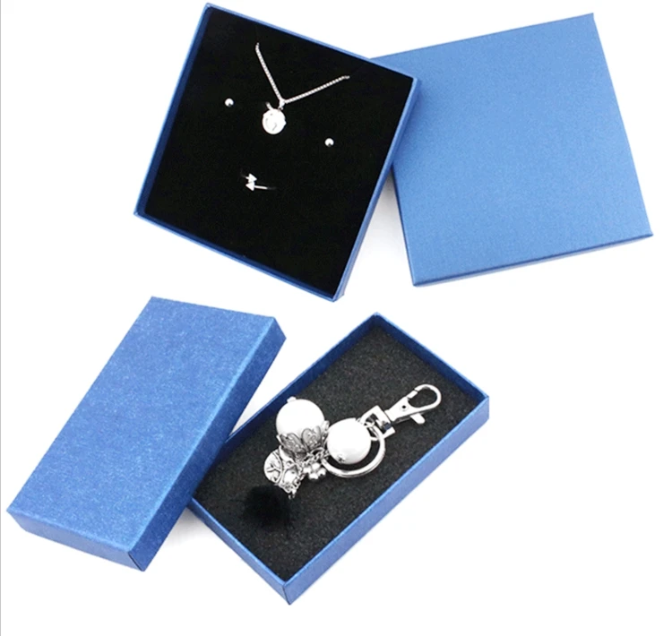 Wholesale 100 pieces of cardboard jewelry set gift box ring necklace bracelet earrings with a sponge rectangle | Дом и сад