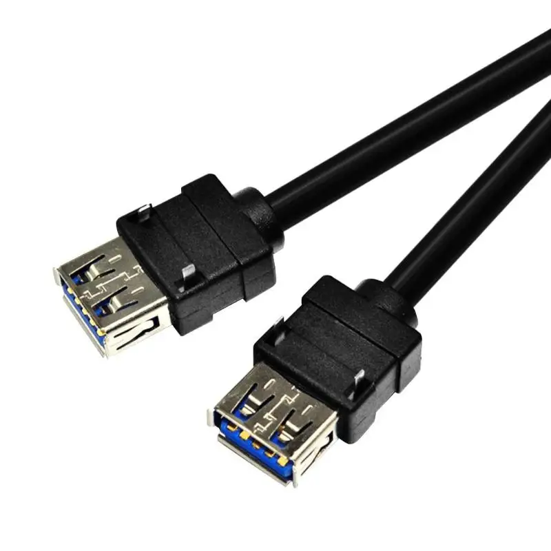 20 Pin to 2 USB 3,0 кабель для передней панели, адаптер для защиты окружающей среды, защитное покрытие с фиксированной ножкой для корпуса ПК, чехол