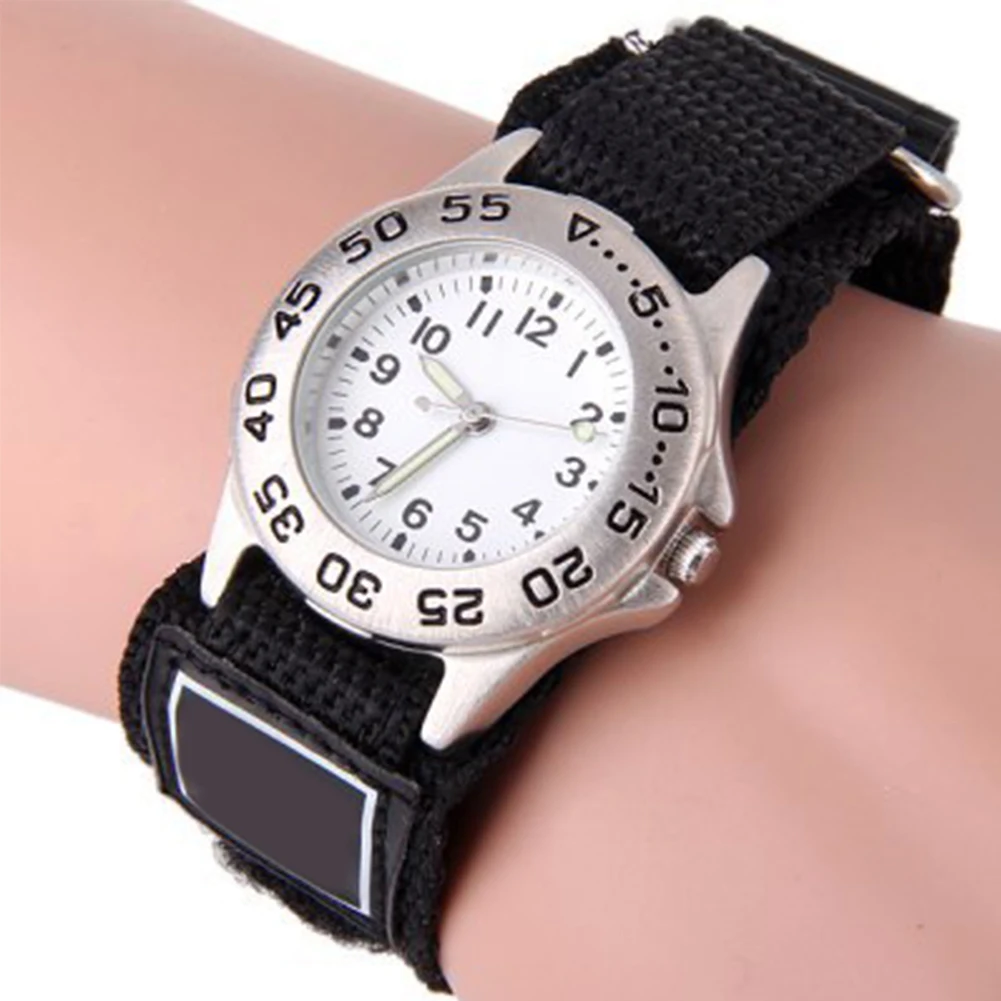 

Boy Girl Student Eco-friendly Gift Luminous Kids Children Watch Nylon Sports