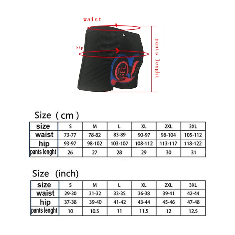

Off-Road Mountain Bike Shorts Upgraded Gel Pad Underwear Pro Shockproof Bike Shorts Mountain Bike Shorts Bike Underwear