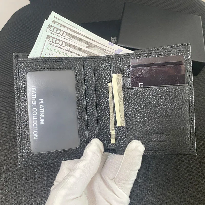 Кошелек MB из натуральной кожи для мужчин кредитница портмоне мужской бумажник с