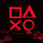 Игровой контроллер PS4 с кнопкой и логотипом, 3D ночсветильник, акриловый светодиодный, 16 цветов, меняющий цвет, сенсорная настольная лампа для Playstation 4, подарок игроку
