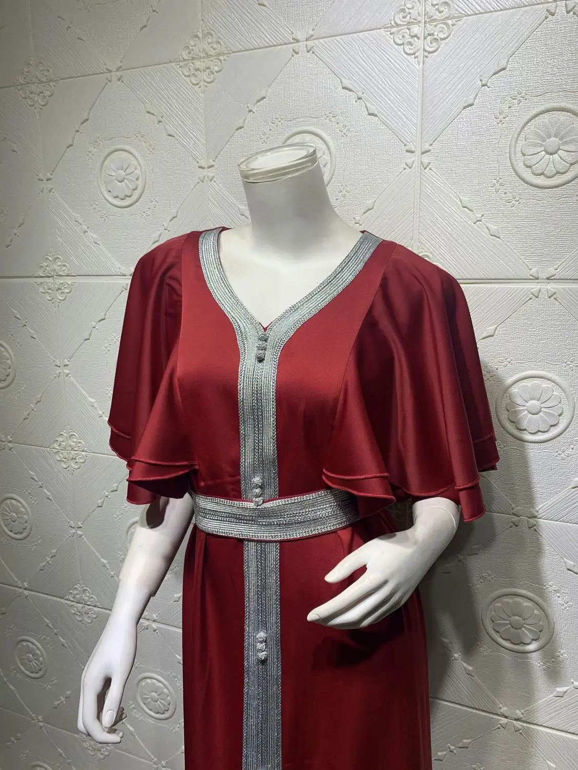 Abaya Jalabiya хиджаб для женщин модное платье с лентой мусульманский Дубай арабский