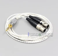 ln006646 xlr 6 5mm hi res silver plated 7n occ earphone cable for audeze lcd 3 lcd 2 lcd x lcd xc lcd 4z lcd mx4 lcd gx lcd 24