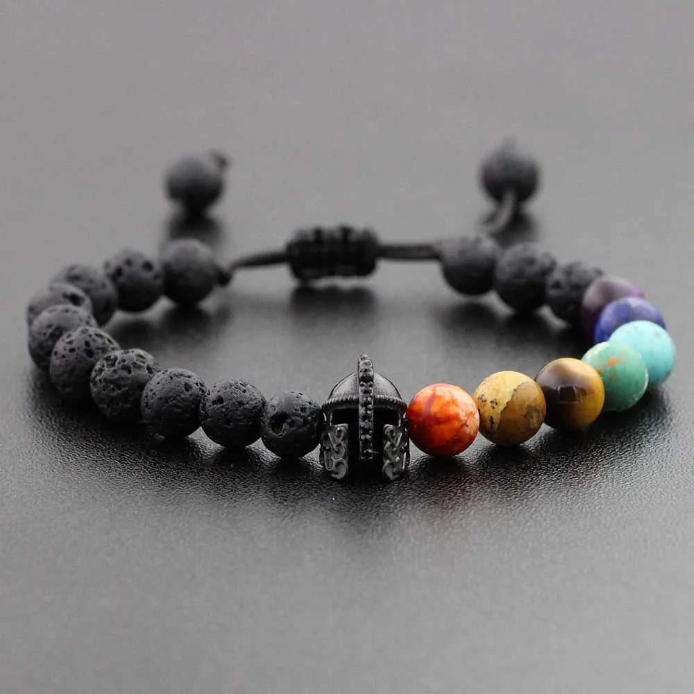 Браслет из нержавеющей стали в виде рыцаря спартанского воина | Украшения и