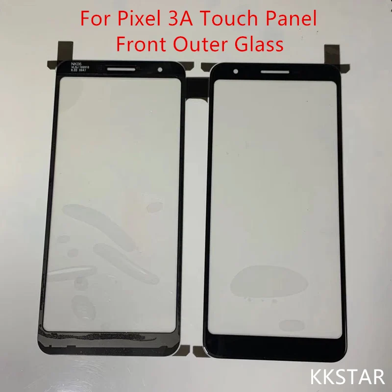 Original quality Front Glass Lens Outer Touch Screen Panel Cover For Google Pixel 3A  Front Screen Lens Replacement Pixel 3A