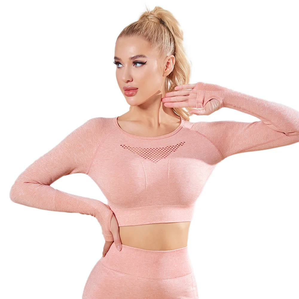 

Seamless Yoga Set Gym Fitness Clothing Women Yoga Suit Sportswear Workout Yoga Leggings Crop Top Sports Clothes Training Tights