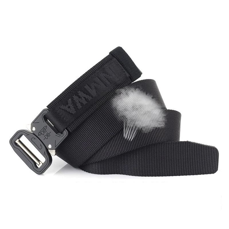 Ремень HSSEE с быстросъемной пряжкой спортивный зелёный нейлоновый пояс