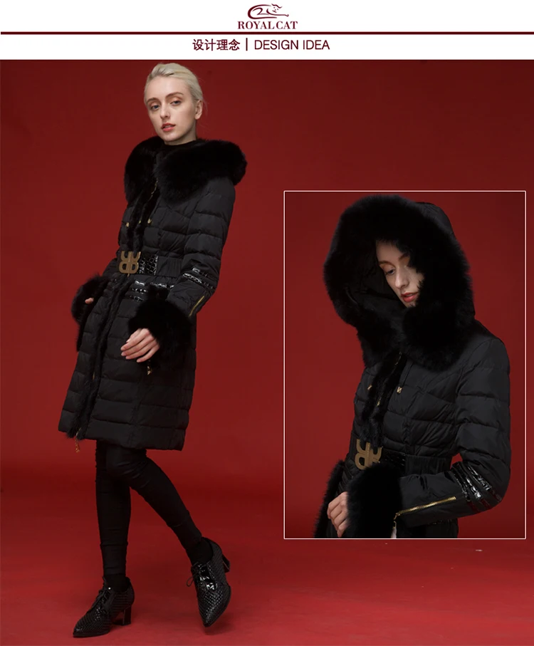 ROYALCAT/Новинка года; брендовая зимняя куртка-пуховик с капюшоном; утепленная куртка в европейском стиле; одежда в старинном стиле