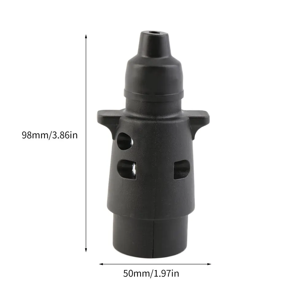 

12V 7 Way Round Standard European Car Plug Connector Plastic Car Trailer 7 Pin Socket Plugs For Trailers Car Accessories