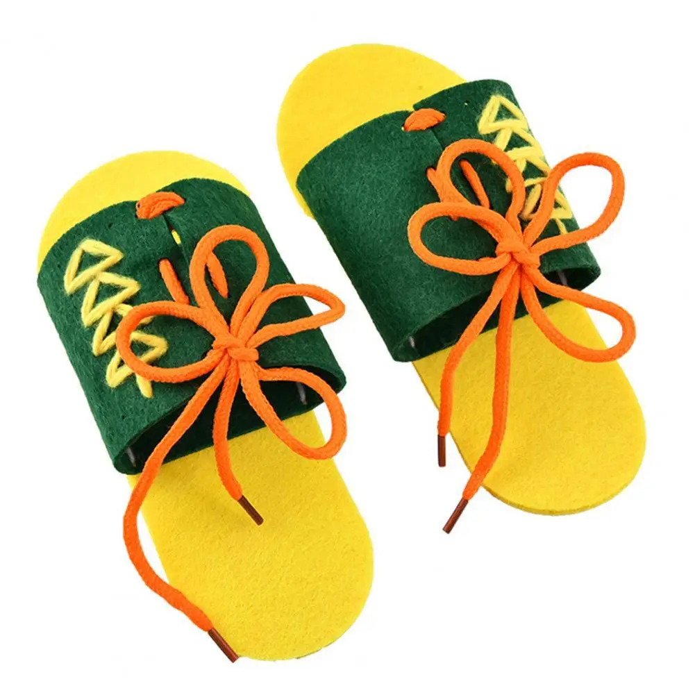 

Обучающий материал креативный подарок для взаимодействия родителей и детей Обучающие домашние шнурки тапочки для студентов