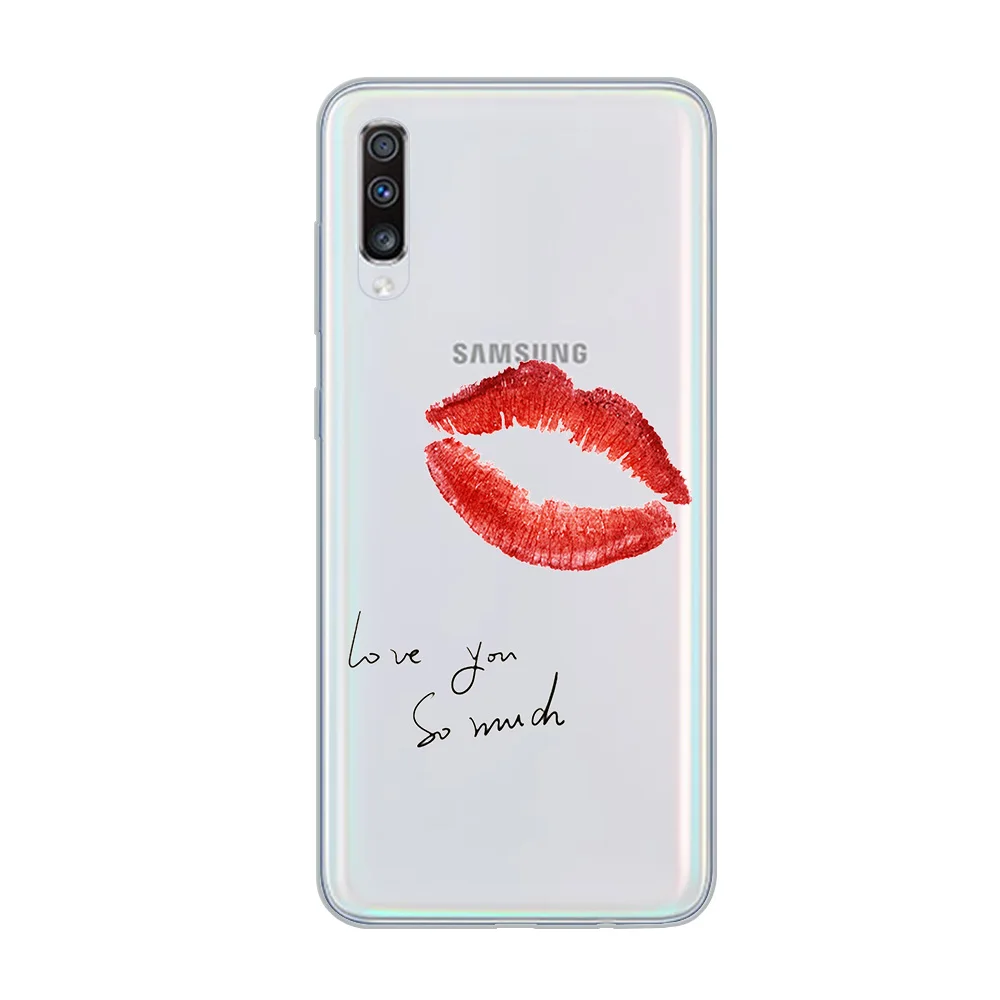 Ciciber чехол для телефона Сексуальная губная помада с поцелуем samsung Galaxy A50 A70 A80 A40 A30