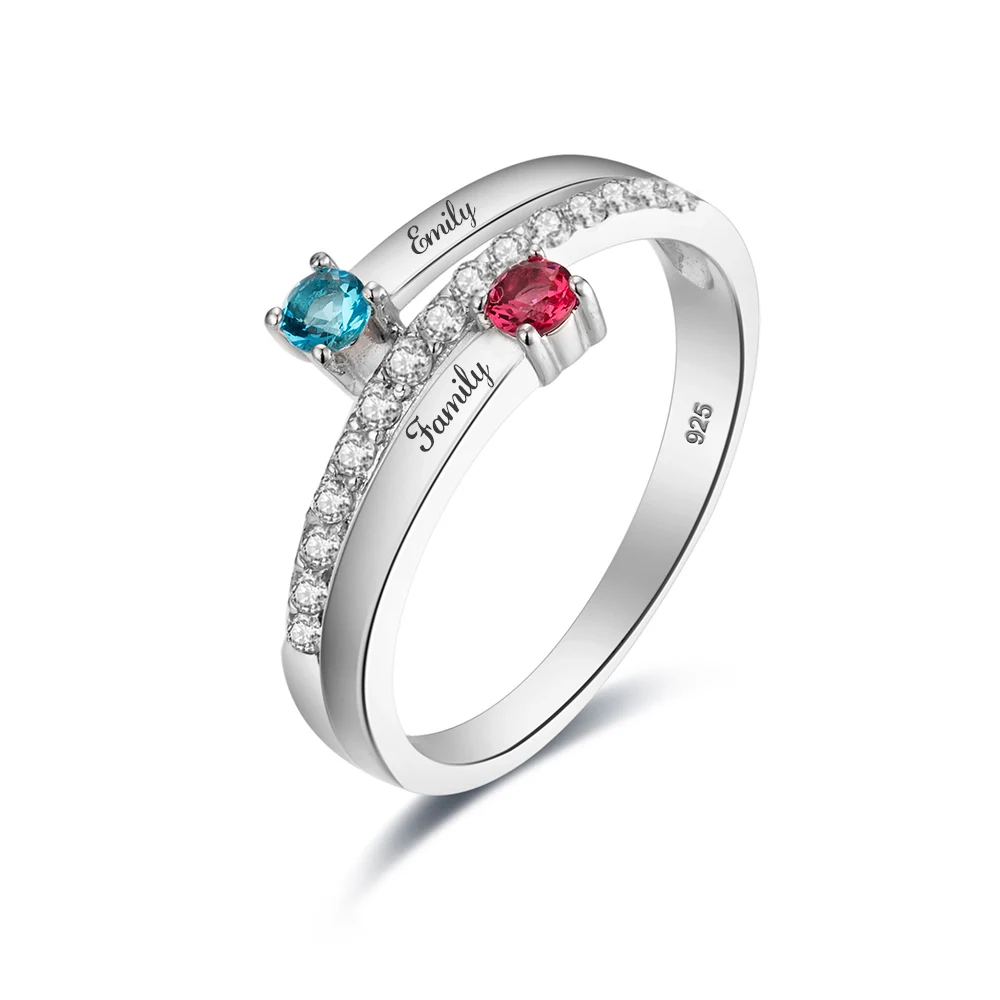 Пользовательское кольцо персонализированные имя индивидуальная именная