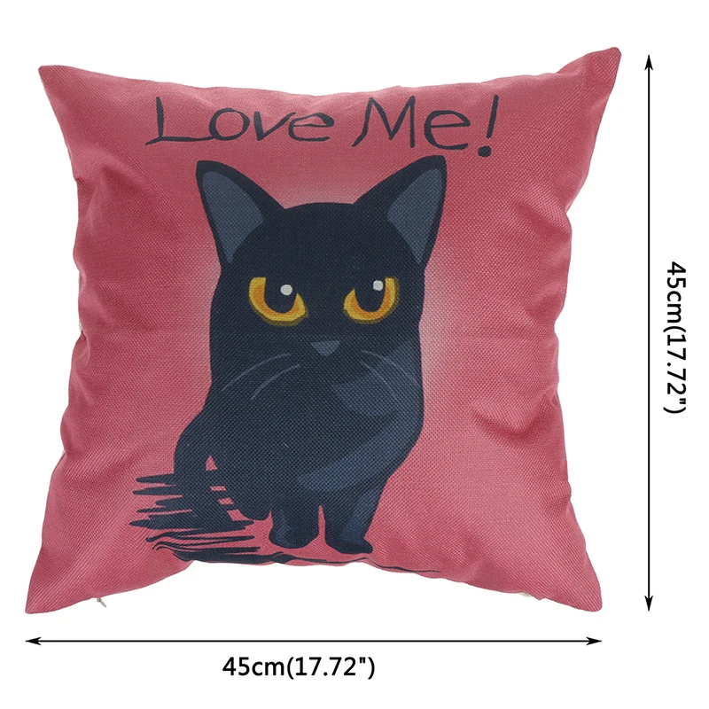 Винтажная белая и черная хлопковая подушка для кошек собак дивана на талии