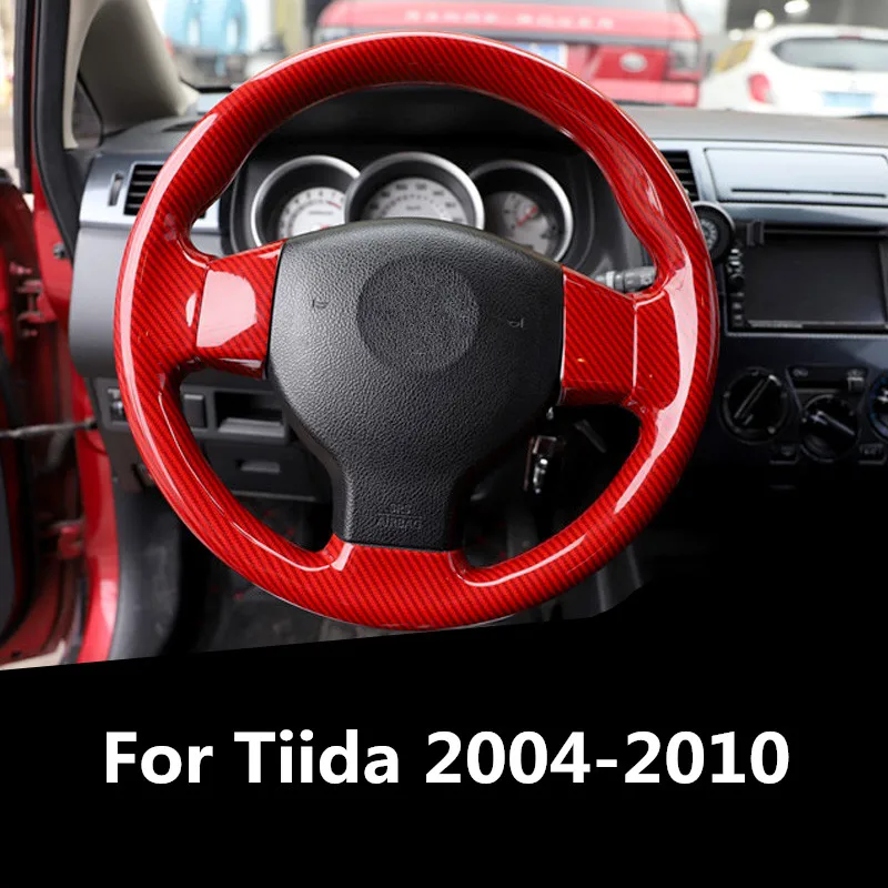 Наклейка из углеродного волокна с принтом для оформления интерьера Nissan Tiida 2004 2005