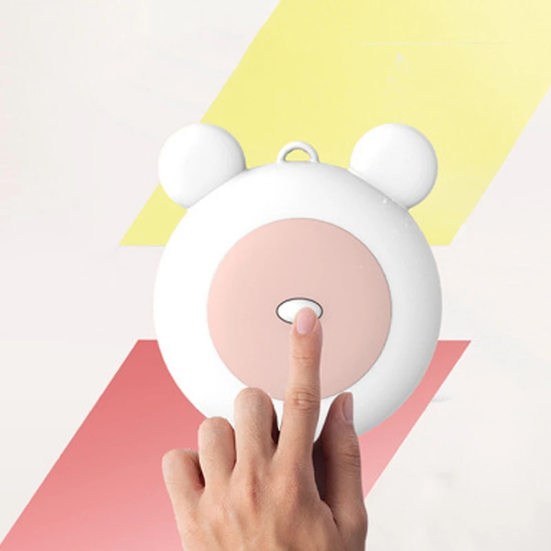

Air Purifier,Portable Bag,Portable Negative Ion Purifier, Bear Shape for Adults and Children,White