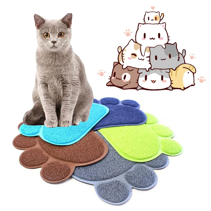 Print Pad Dog Cat Litter Mat Pet Puppy Kitty Dish Feeding Bowl Placemat Anti-skid Waterproof Sleeping Toilet Mattress Rug | Дом и сад