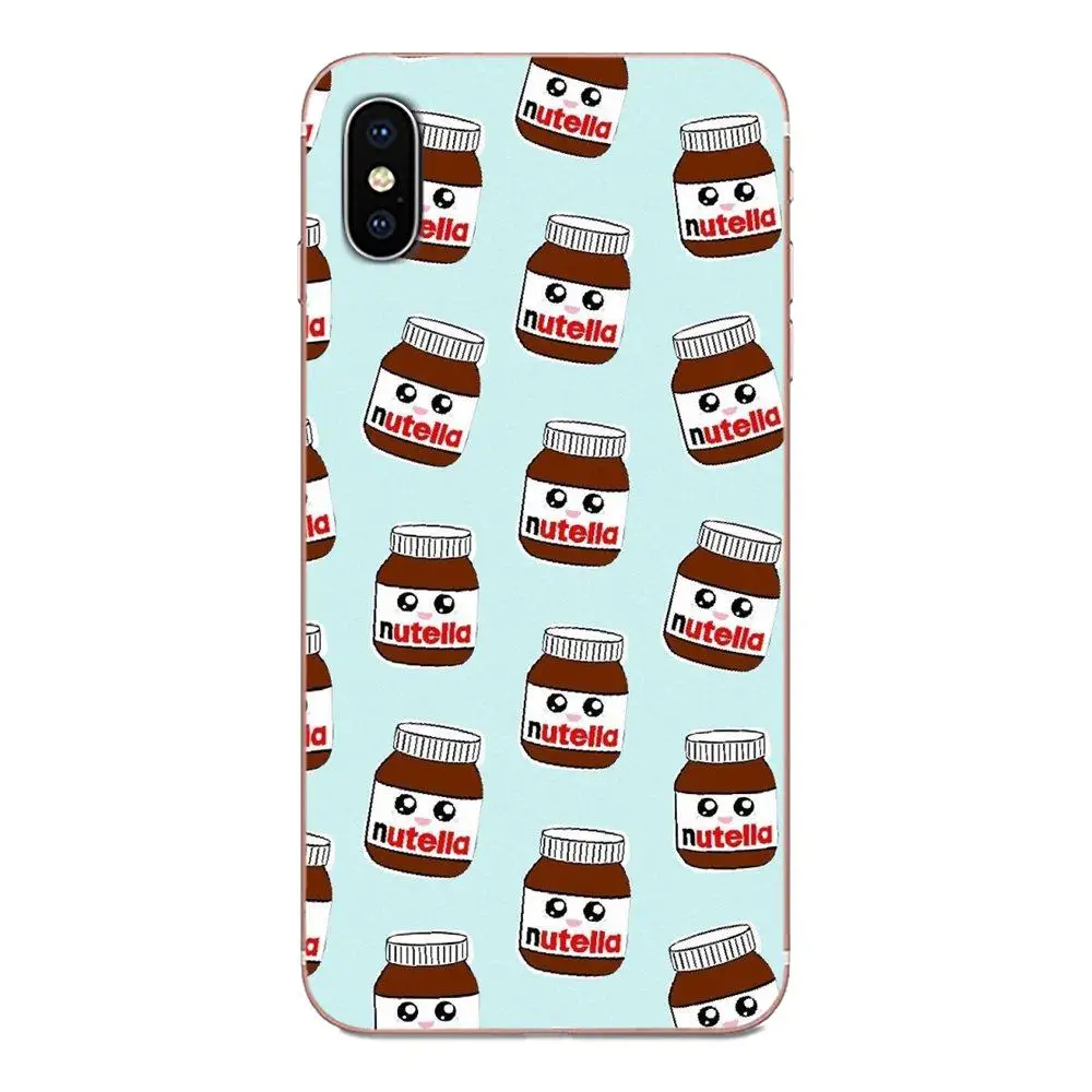 Мягкий узор шоколад Еда Tumblr Nutella для Galaxy Alpha Note 10 Pro A10 A20 A20E A30 A40 A50 A60 A70 A80 A90 M10 M20 M30 M40 |