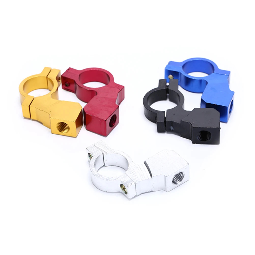 Clips Motorcycle Rearview Mirrors 10mm Bike Aluminum Mirror Mount Holder Bar Handle Clamp 1pc | Спорт и развлечения