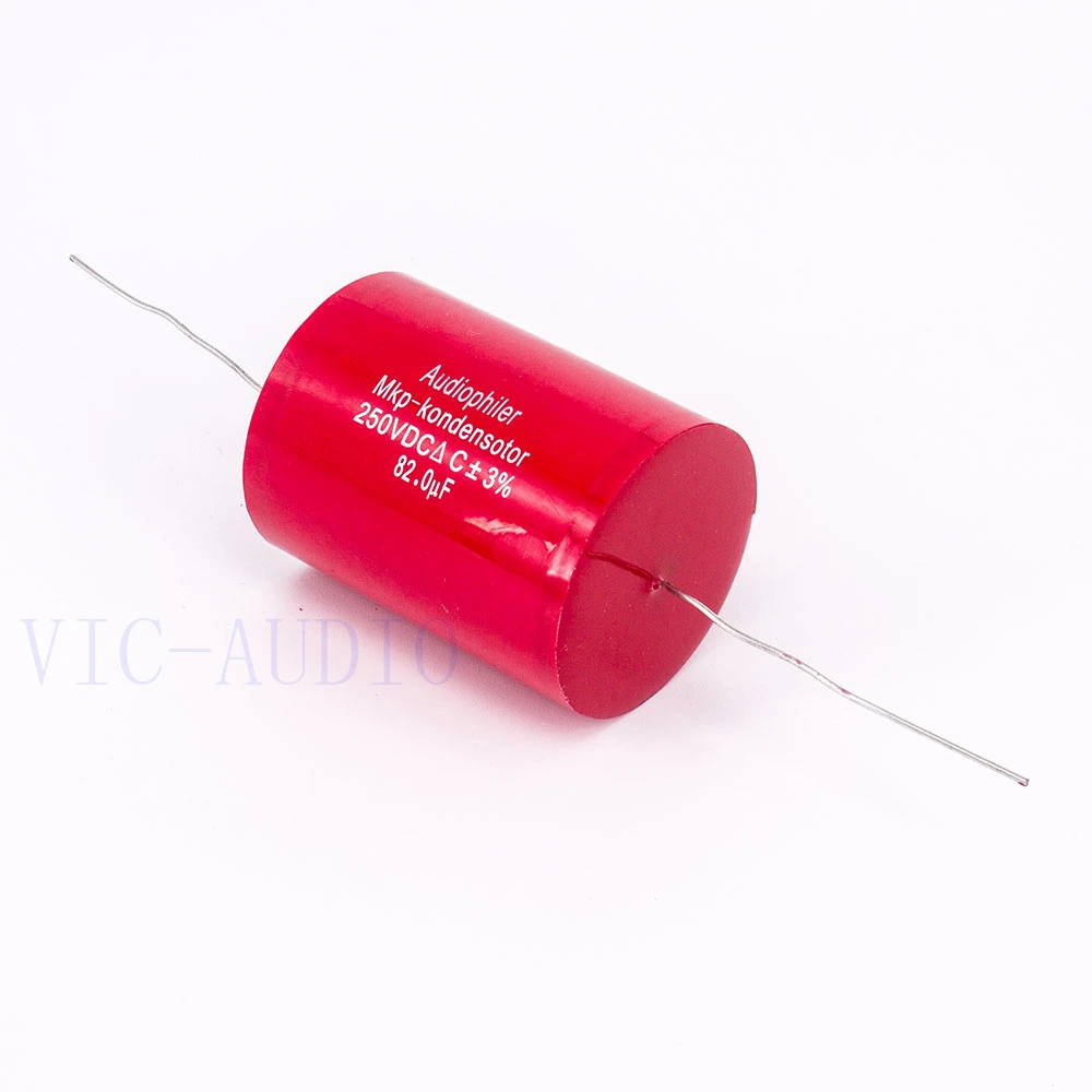 Конденсатор Audiophiler Mkp конденсатор с алюминиевой крышкой 82 мкФ 250V DC 3% HI-FI Лихорадка