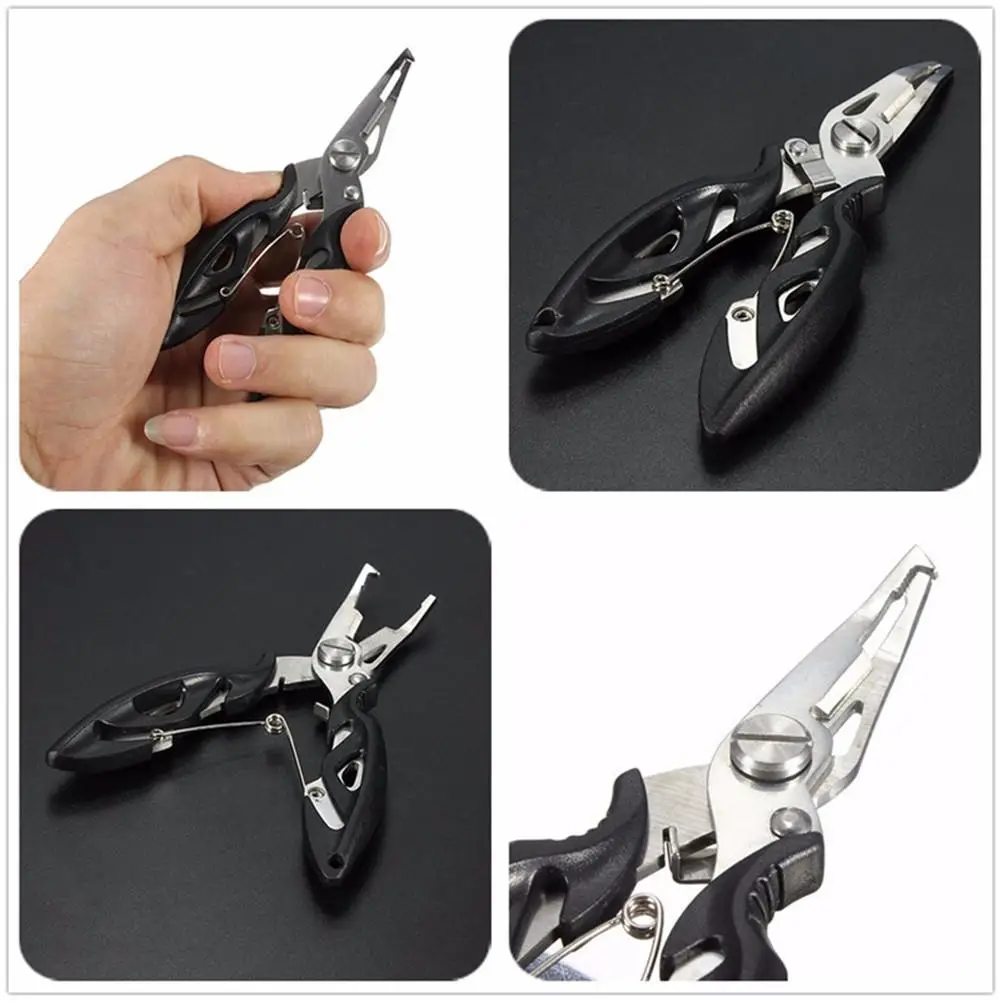 Многофункциональные изогнутые рыболовные плоскогубцы из нержавеющей стали