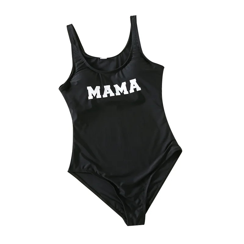 

Summer new parent-child swimsuit crown print fashion swimsuit simple temperament letter one-piece beach SWIMSUIT TRUNKS
