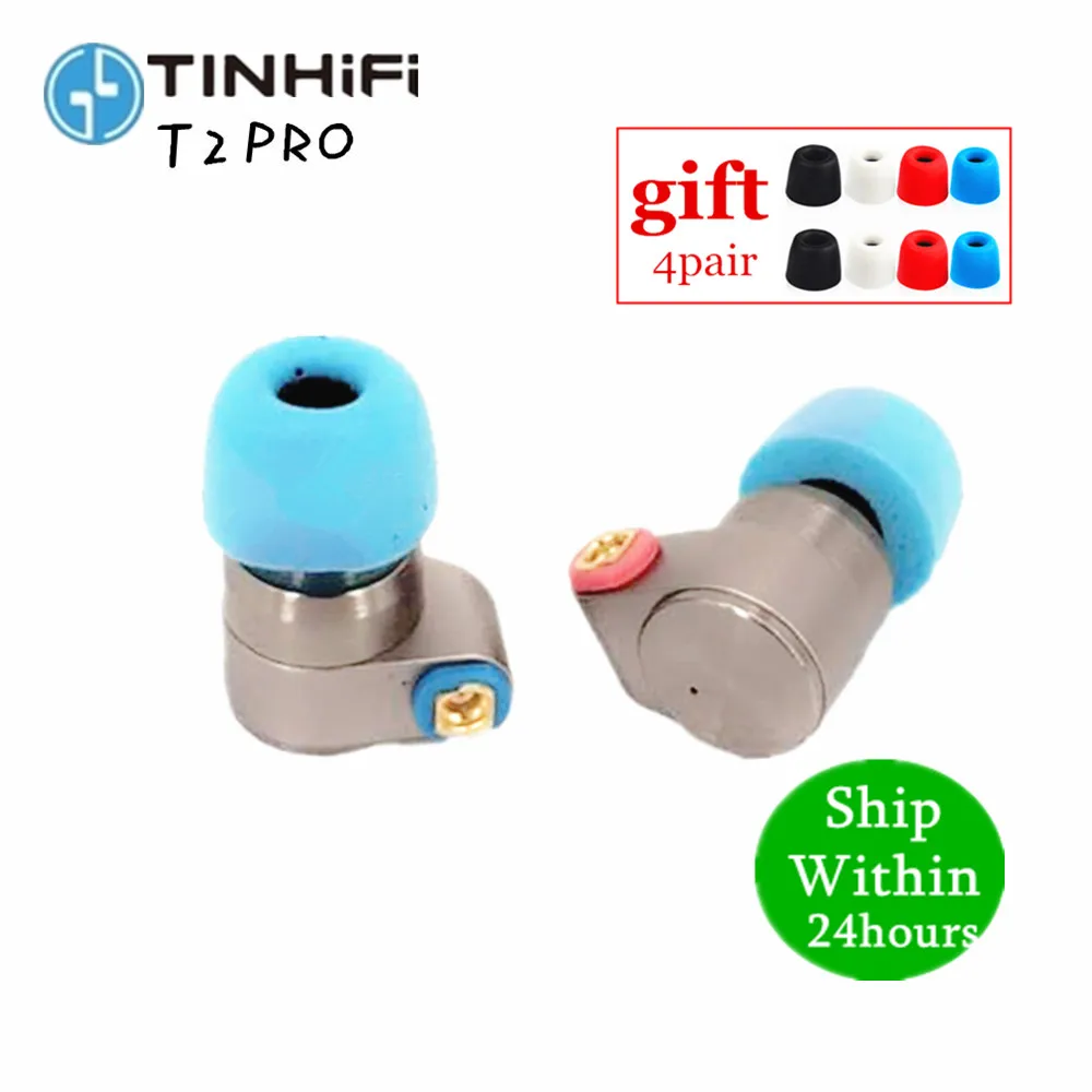 Наушники вкладыши TINHIFI T2 Pro наушники с двойным динамическим Hi Fi басом