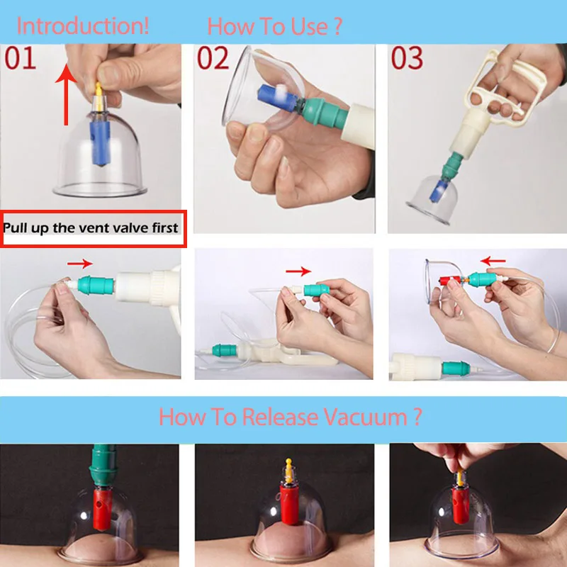 Профессиональный набор банок для терапии вакуумные банки тела антицеллюлитный
