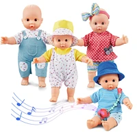 12 inch simulation bebe reborn doll realistic childrens toy 12 sounds kids waterproof education doll toys for girls and boys