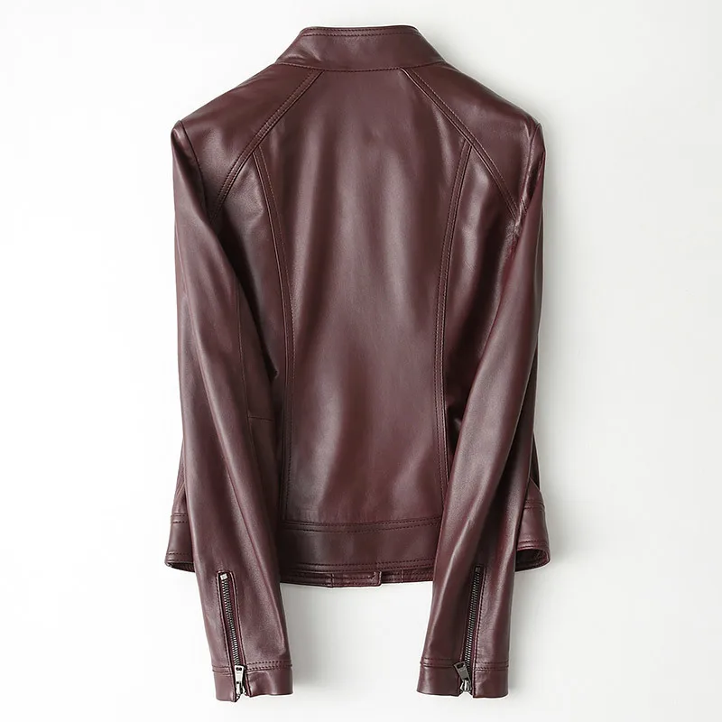 Куртка Montone женская из натуральной кожи короткая тонкая куртка 100% овчины верхняя