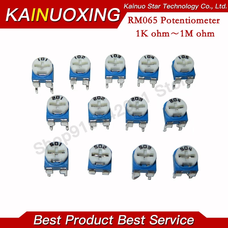 50 шт. RM065 RM-065 100 200 500 1K 2K 5K 10K 20K 50K 100K 200K 500K 1 м Ом Подстроечный резистор подстроечный