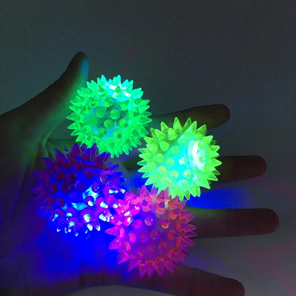 1 шт. новая Забавная детская игрушка светящийся эластичный массажный шар